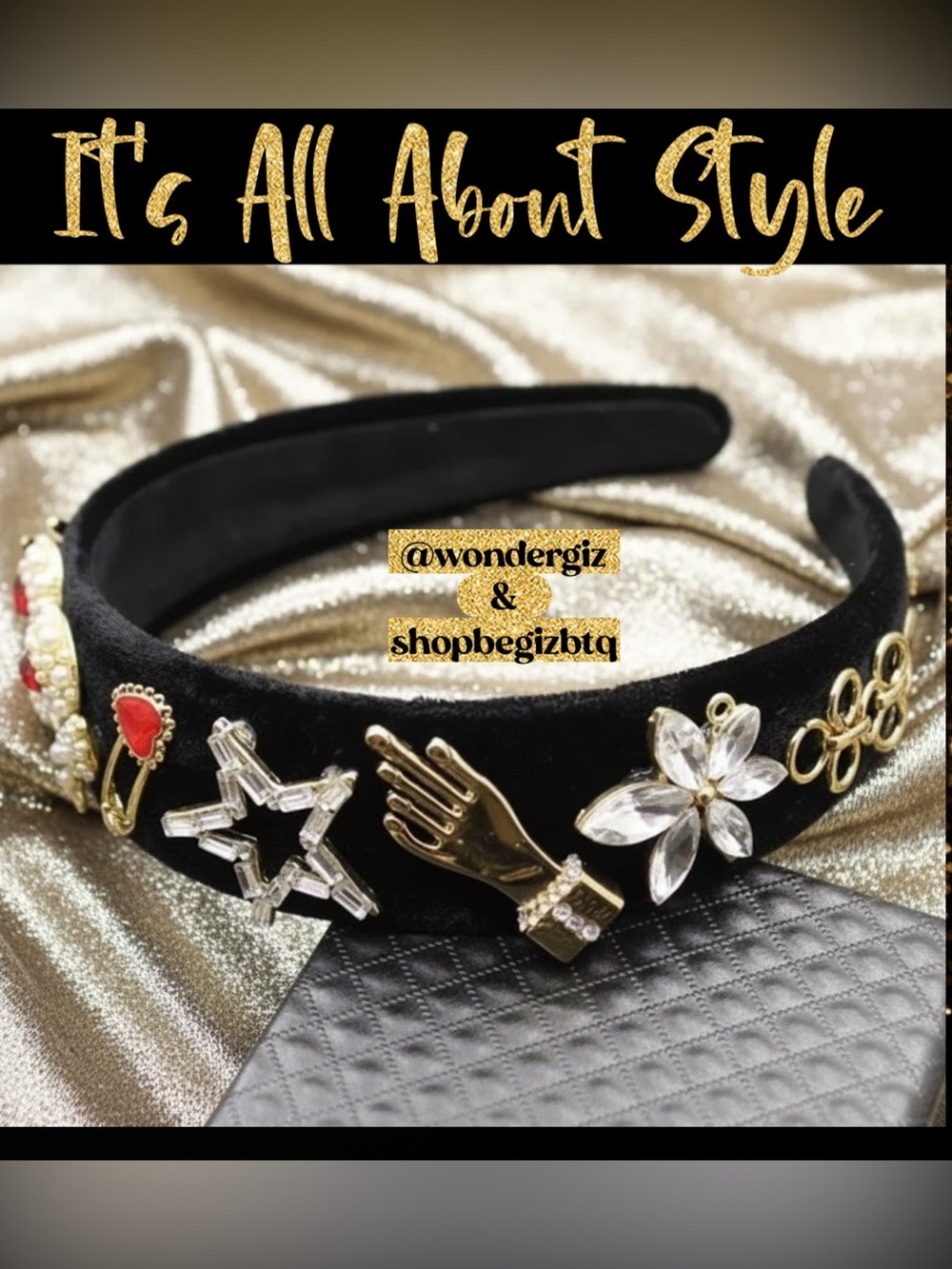 Unique & Stylish “Dolce Gabbana Style” Glamorous Headband PRICE FIRM